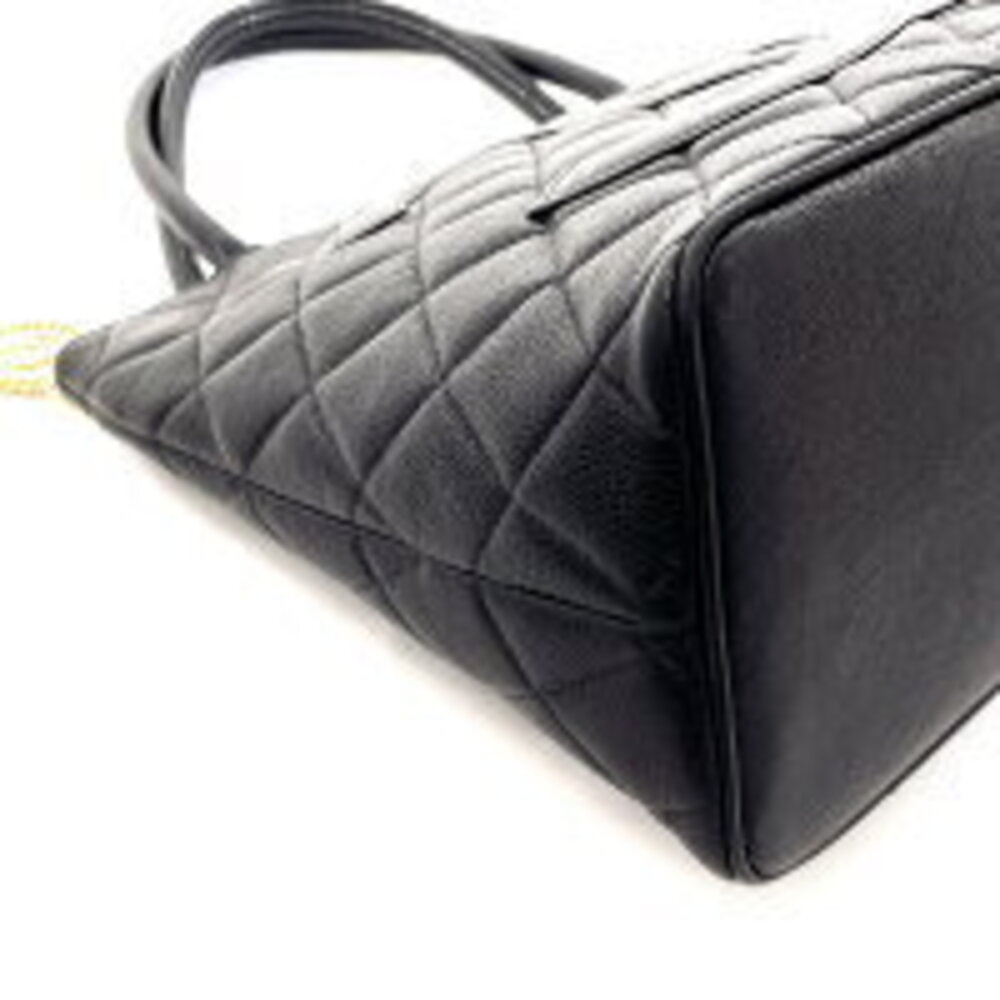 CHANEL Matelasse Tote Bag Matte Caviar Leather Black - Picture 5 of 5